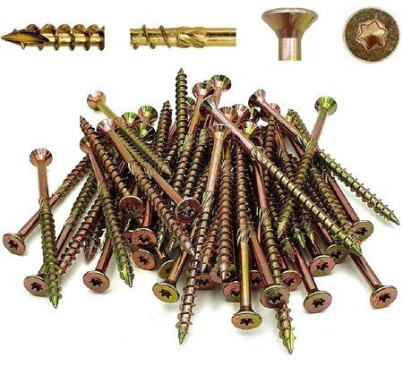WKRĘTY CIESIELSKIE 8x320 TORX ŁEB STOŻKOWY 50szt